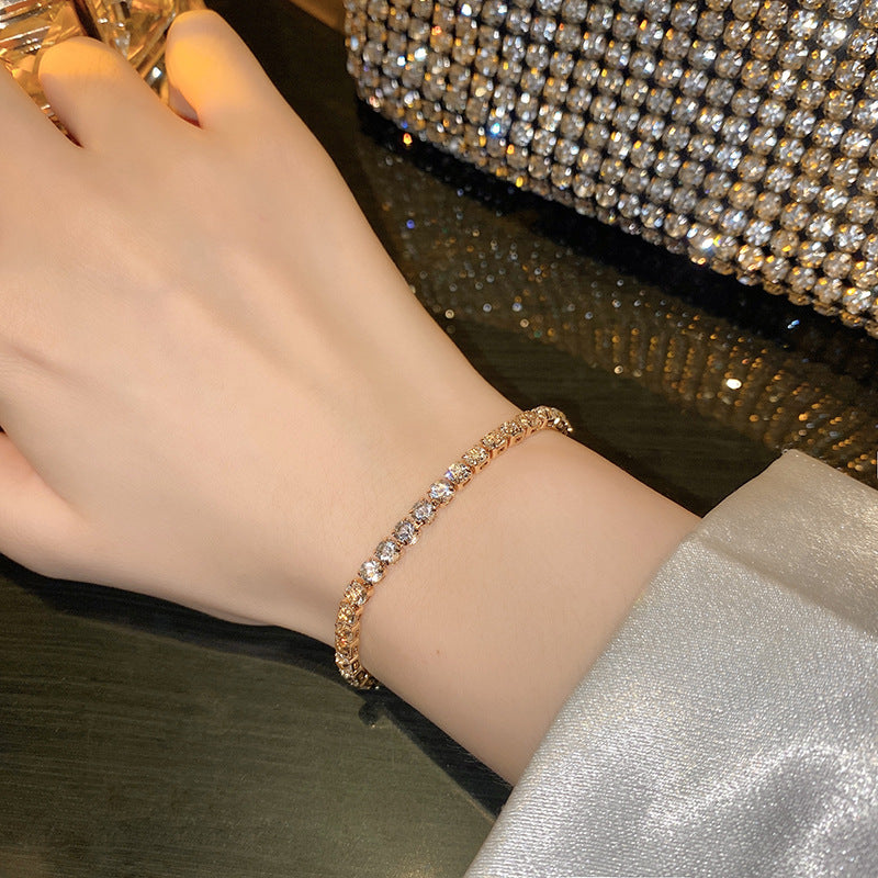 Wholesale Super Flash Full Diamond Fashion Pull-out Bracelet
